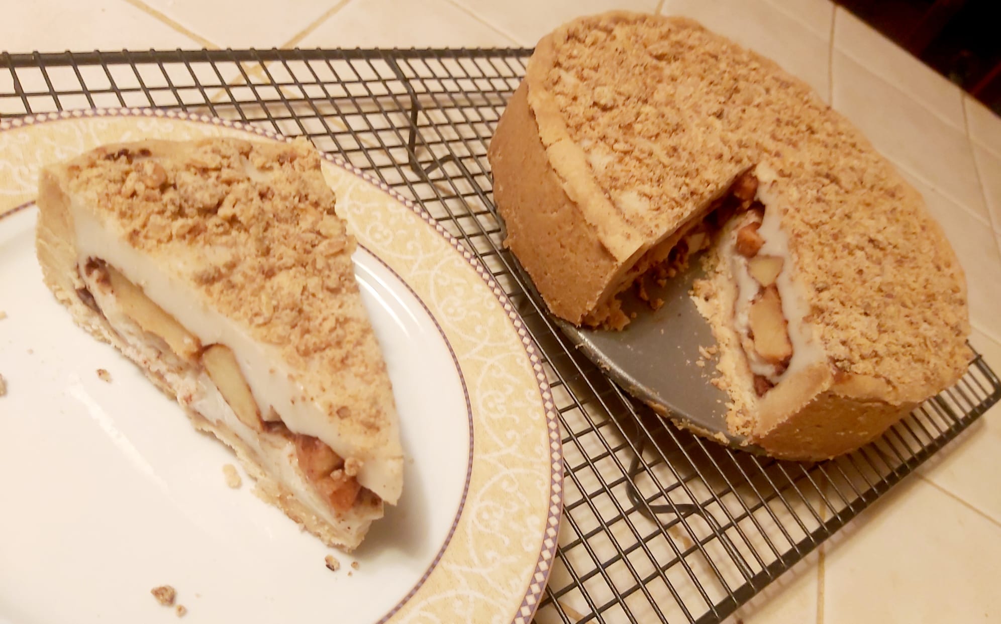 Apple Coconut Cream Pie