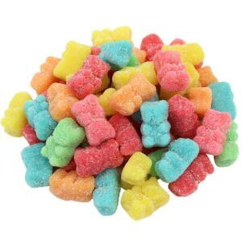 100mg THC Sour Gummies - Neon Bears