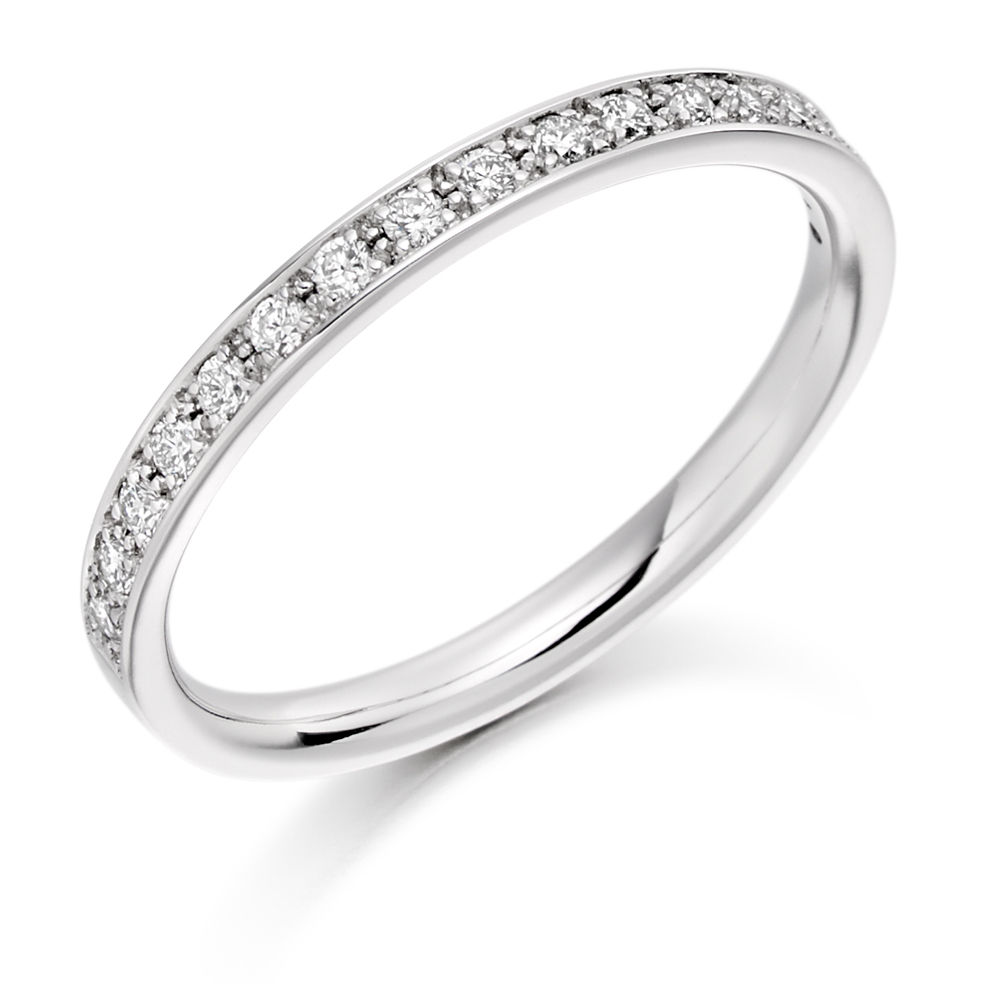 White Gold Diamond Half Eternity Ring