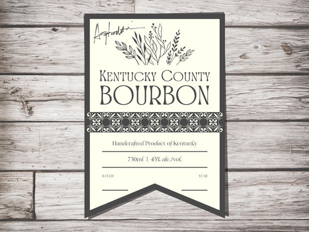 Bourbon Bottle Label Design