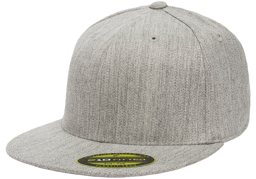 תמונה ממוזערת: 'כובע ראפר מצחייה ישרה ללא סוגר - אפור מלאנג