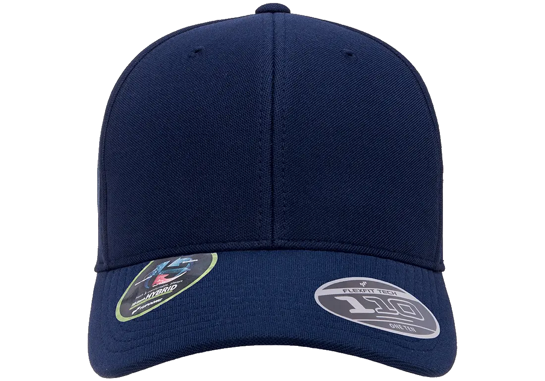 110 Cool & Dry Mini Pique Baseball Cap - Navy, Moisture Wicking & Showerproof, One Size Adjustable - View #3