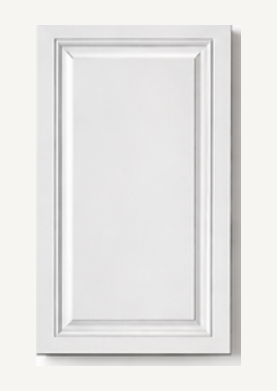 Pannello KORWIN Infinity Frame 02 bianco con cornice rettangolare.