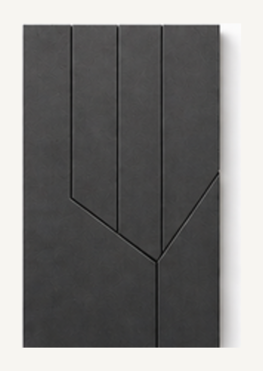 Pannello KORWIN Infinity Geometry 09 scuro con motivo geometrico a punta.