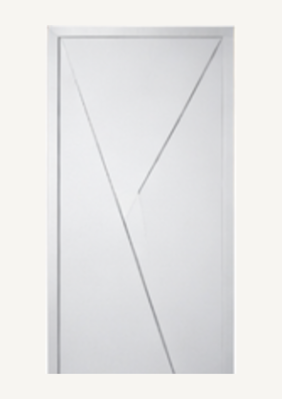 Pannello KORWIN Infinity Cut 01 chiaro con incisione diagonale.