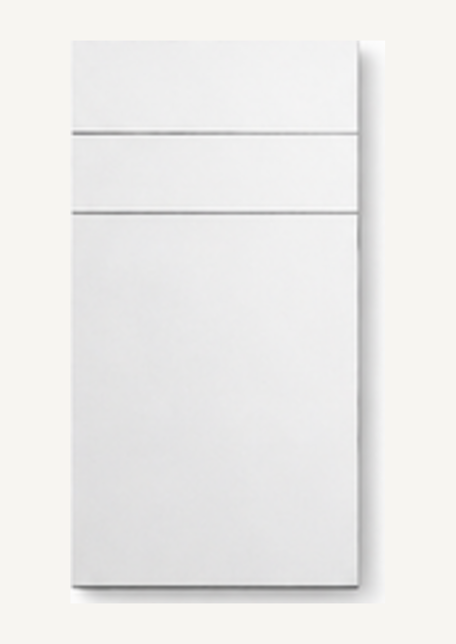 Pannello KORWIN Infinity Line 02 bianco con due linee orizzontali.