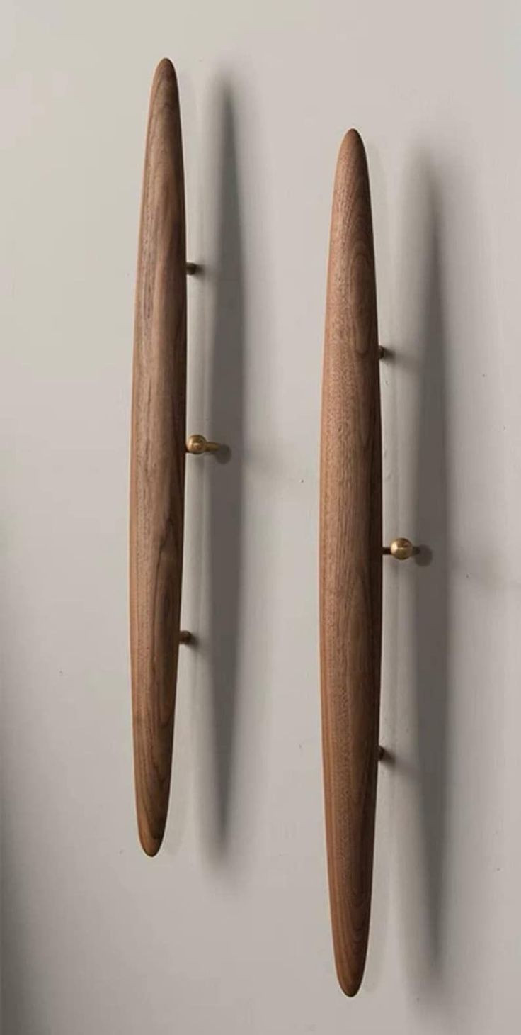 Door handles made out of teakwood