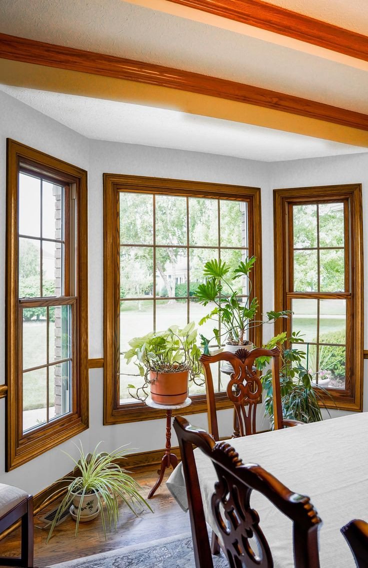 Custom designed teak windows