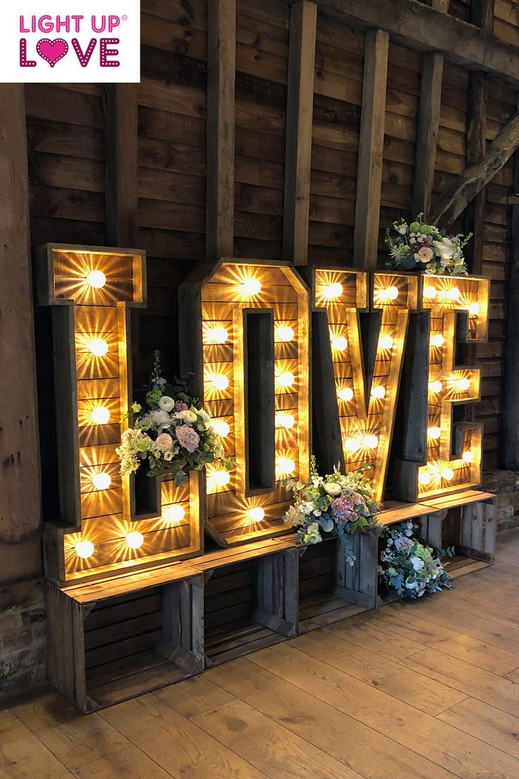 Yellow LOVE letters