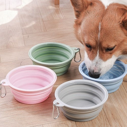 350ML Folding Dog Dish Collapsible Pet Bowl Water for Dog Drinking Bowl Cat Wate