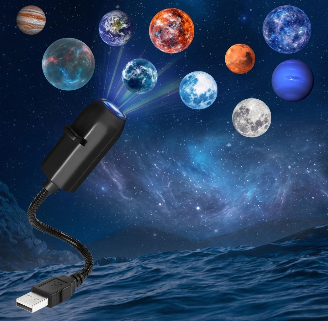 USB Planet Projection Night Light