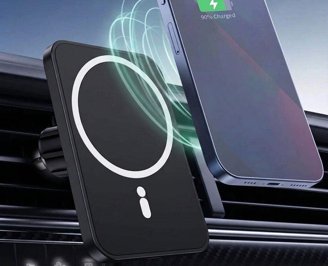 Magnetic Car Wireless Charger & Air Vent Mount