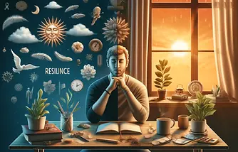 ייצוג של הקושי בשמירה על שפיות בזמנים קשים