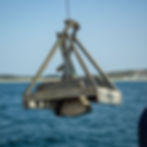 A benthic grab in action