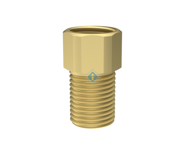  AUMENTO P/ TORN. 1/2 X 1/2 AMARELO 25 MM