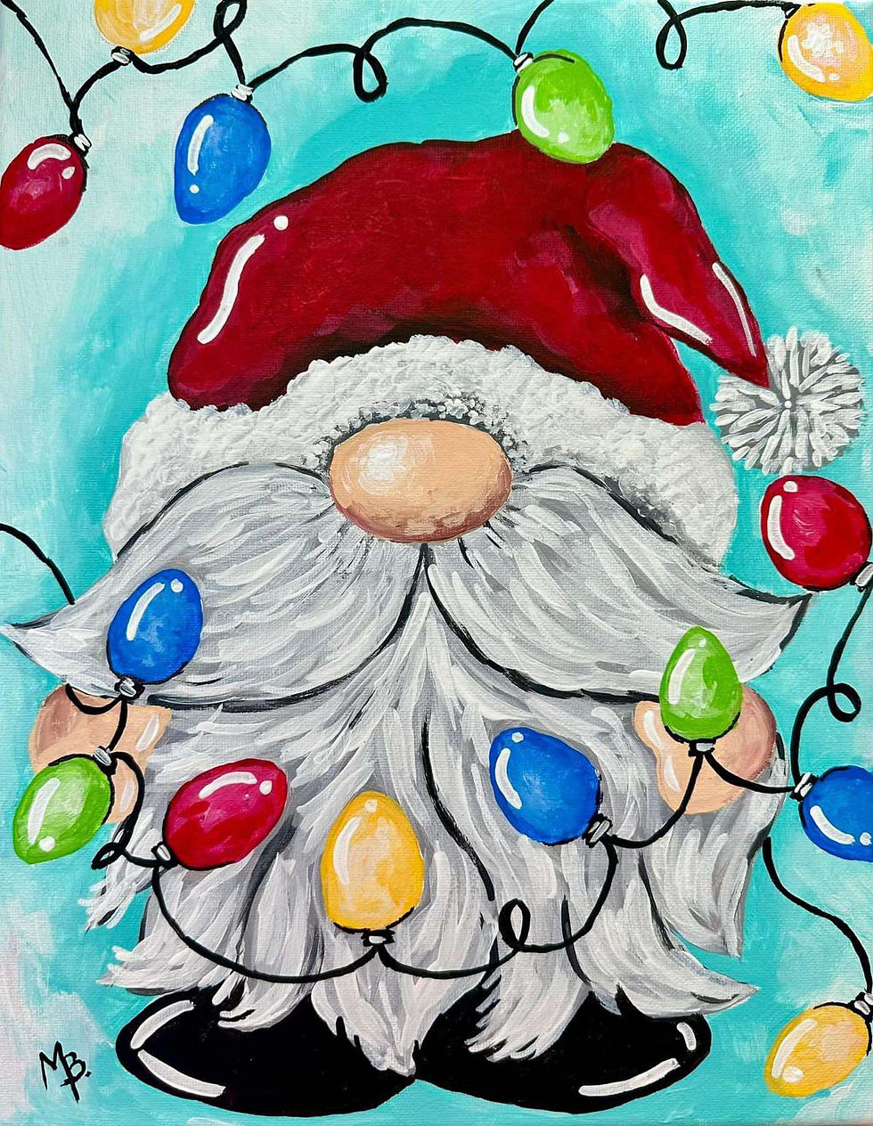 Santa Knome with Lights