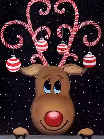 Candy Cane Reindeer