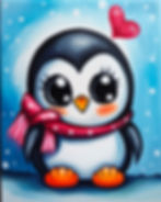 Penguin with Heart