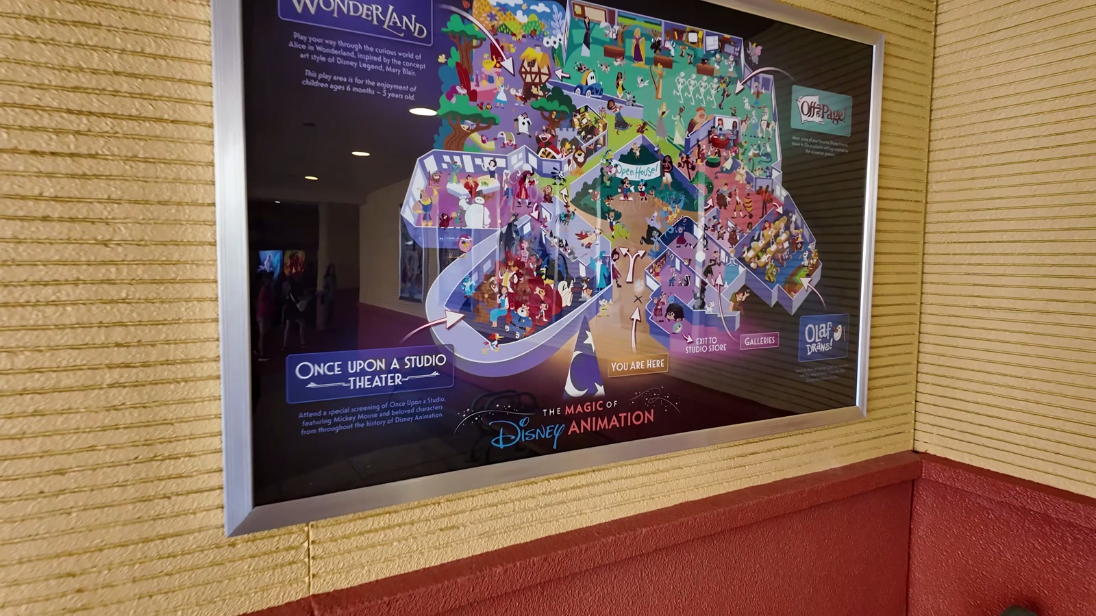 An illustrated overview of everything inside the building.