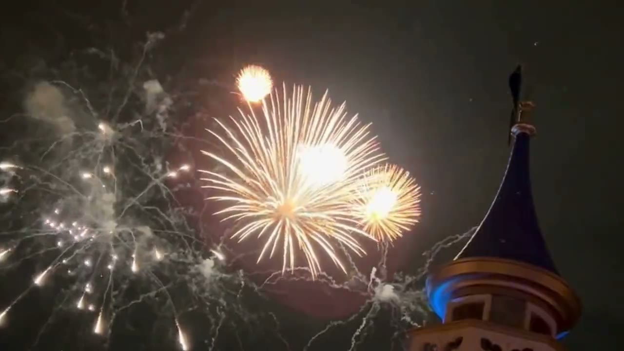 Fireworks over Magic Kingdom