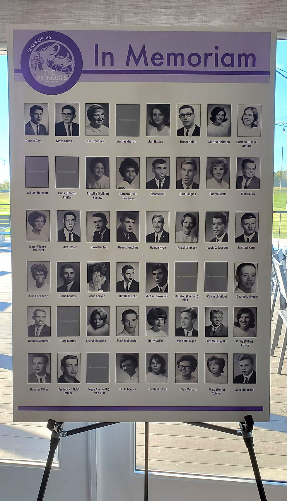 In Memoriam board (2 of 3)