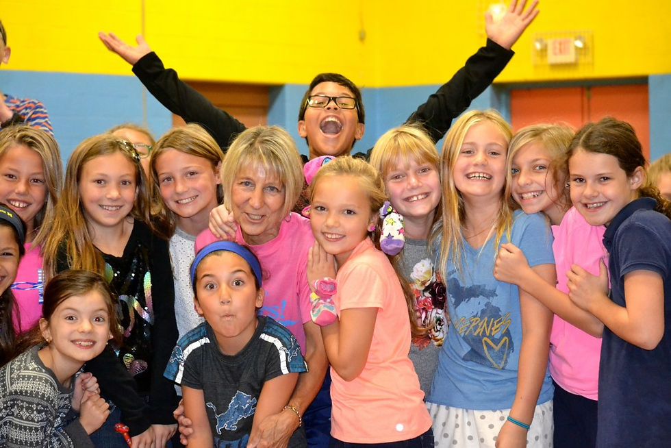Diane Wahl and some of her kids
