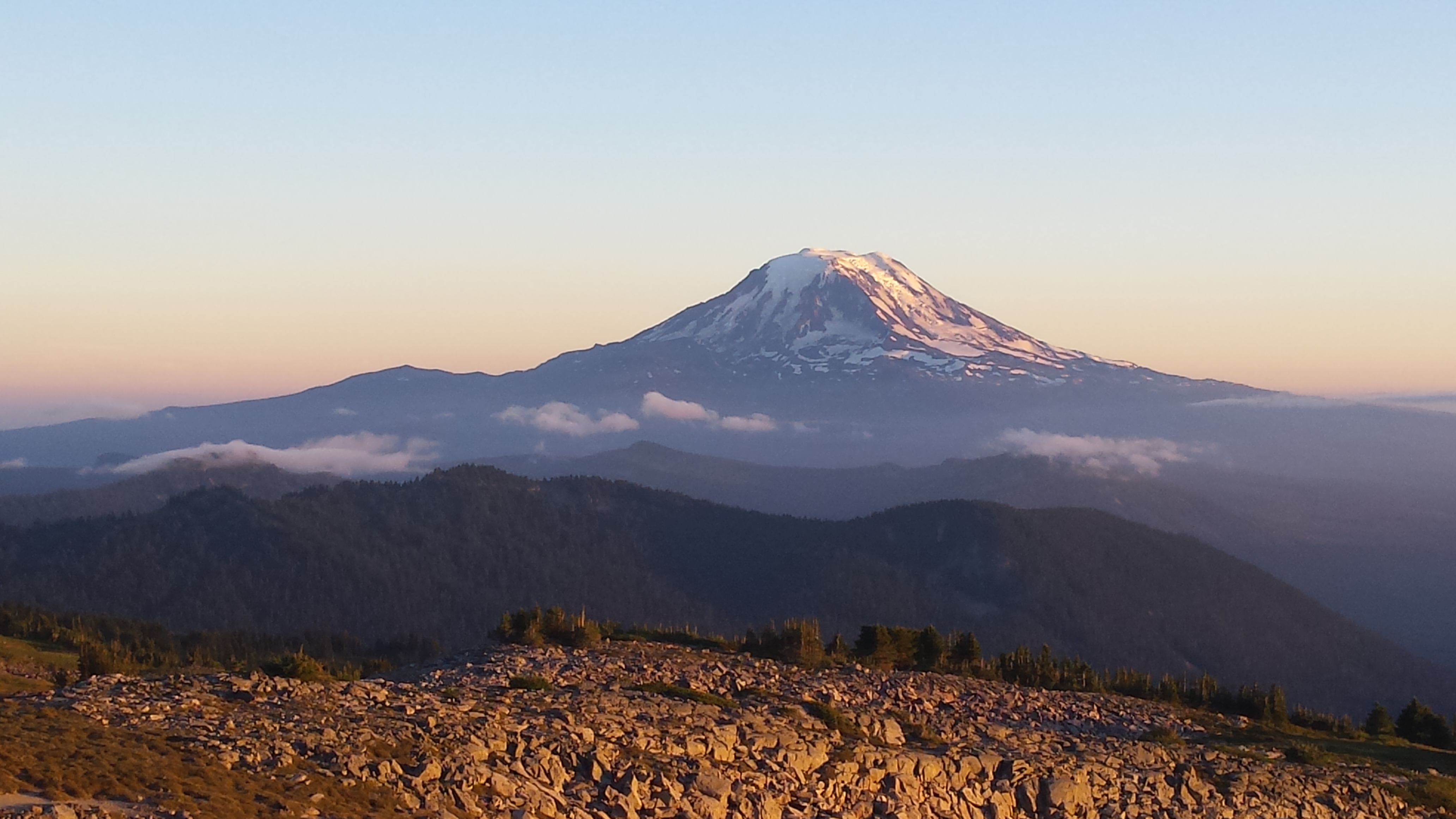 Mt. Adams at sunset