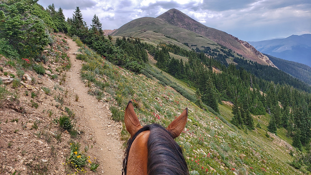 Climbing toward the pass