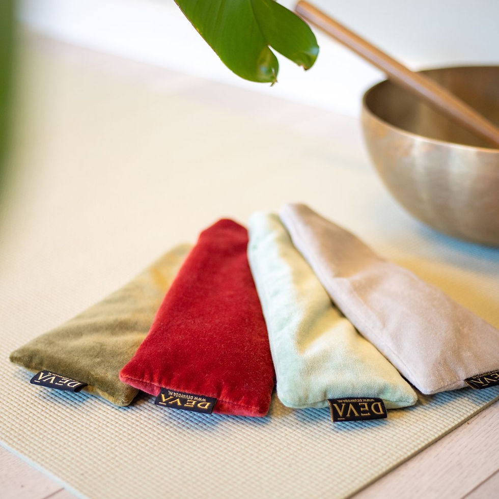 Thumbnail: Oogkussen lavendel velvet - Olive Green
