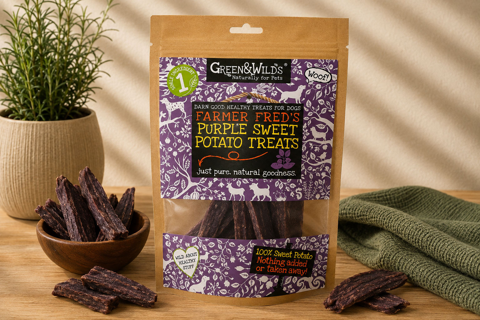 Green & Wild's Purple PotatoTreats 100g