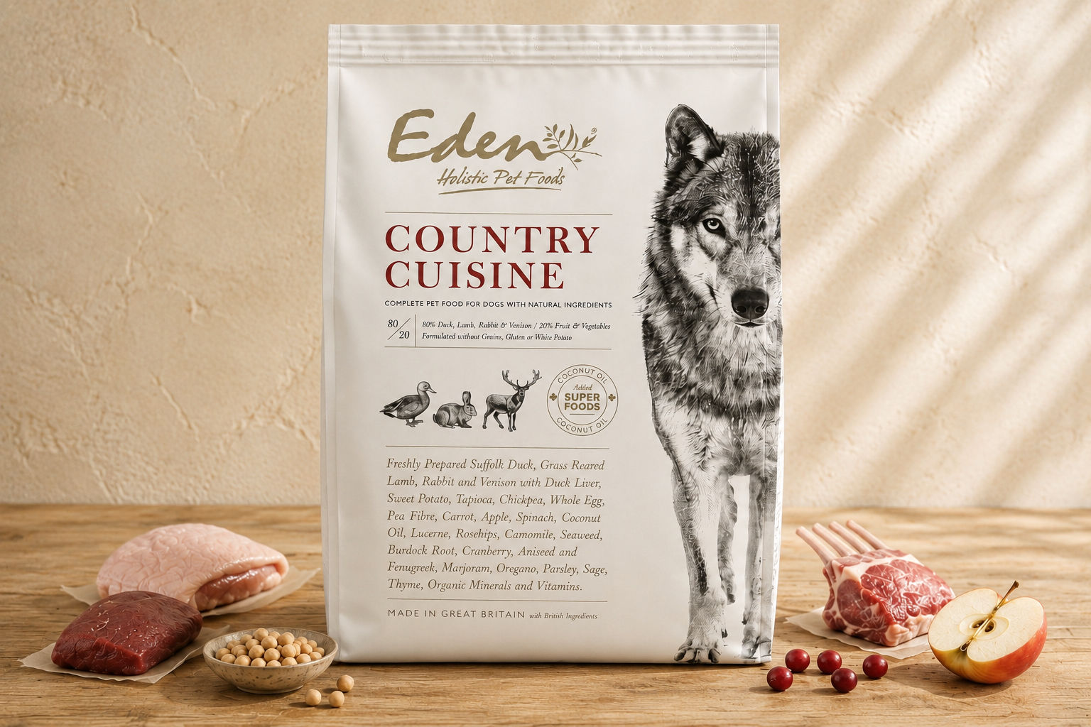 Eden 80/20 Country Cuisine 2kg Small Kibble