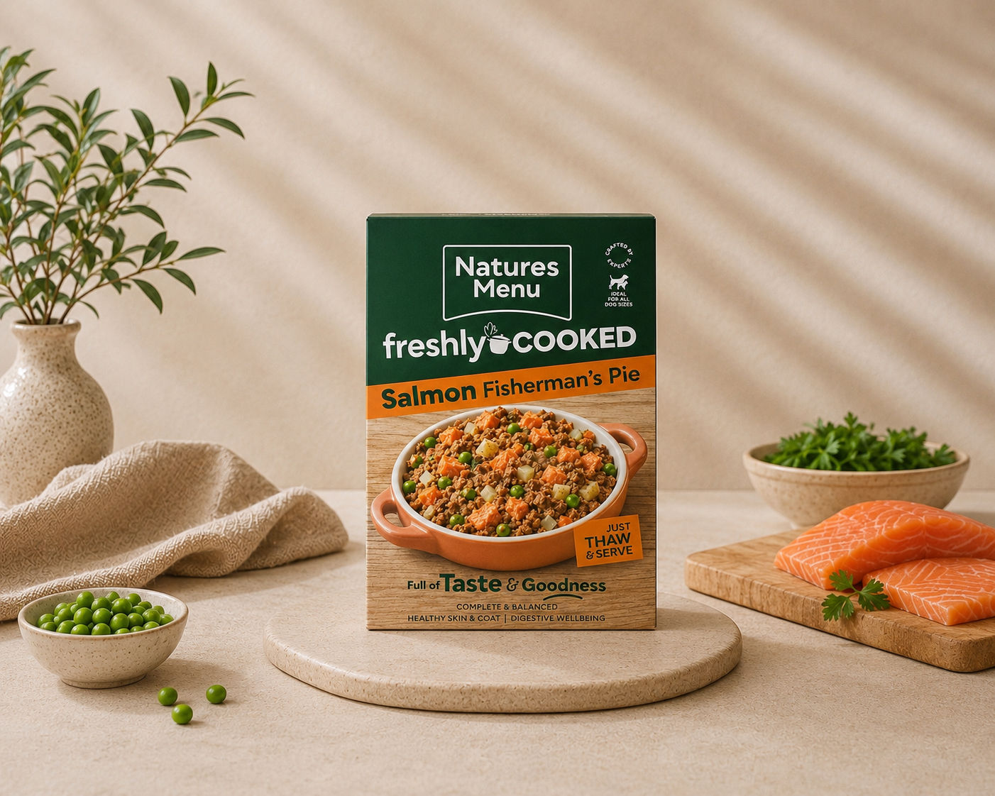Natures Menu Freshly Cooked Salmon Fisherman’s Pie 5x400g