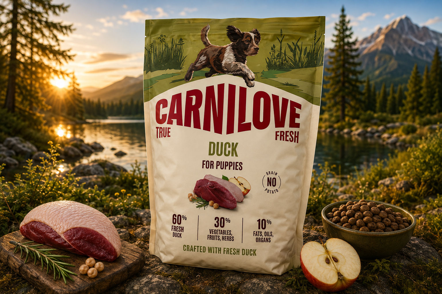 Carnilove New True Fresh Duck for Puppies 1.5kg