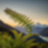 a new zealand fern with mount cook .jpg