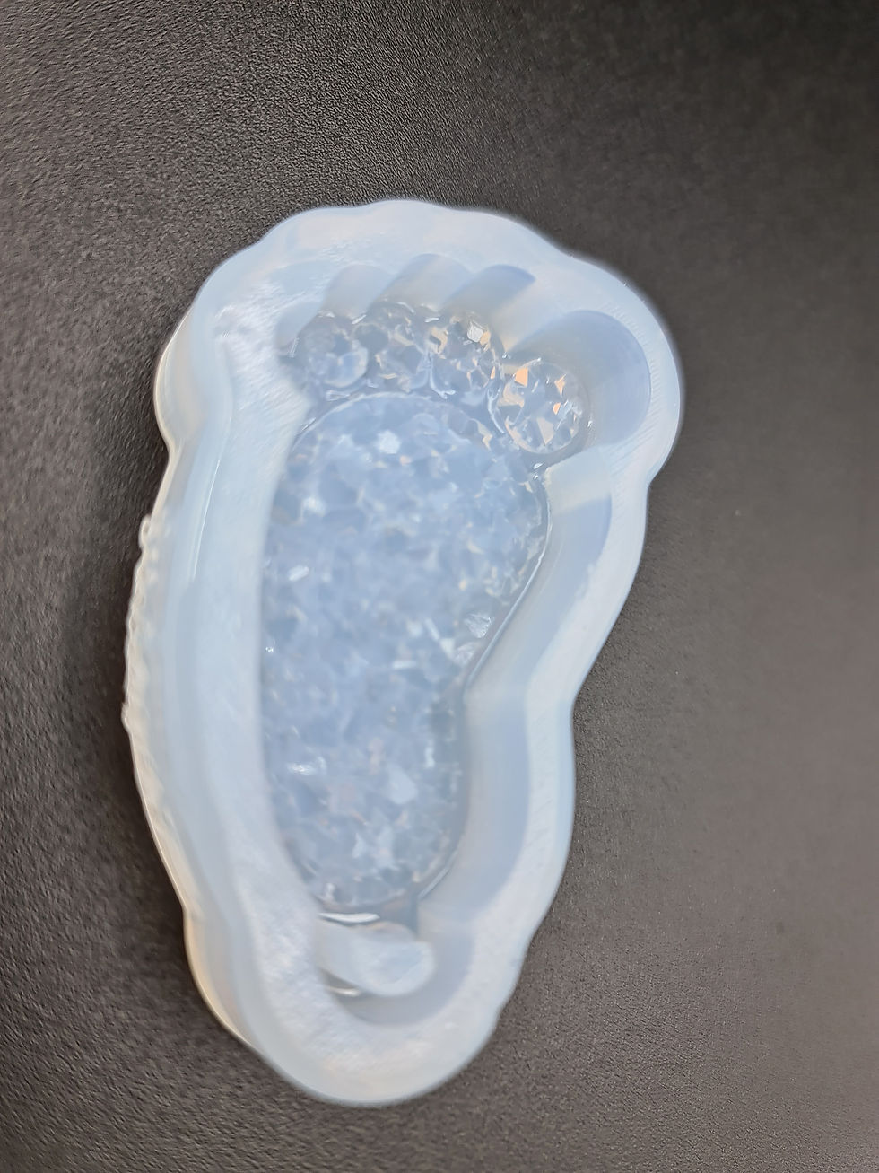 Miniature : Druzy little baby feet mold