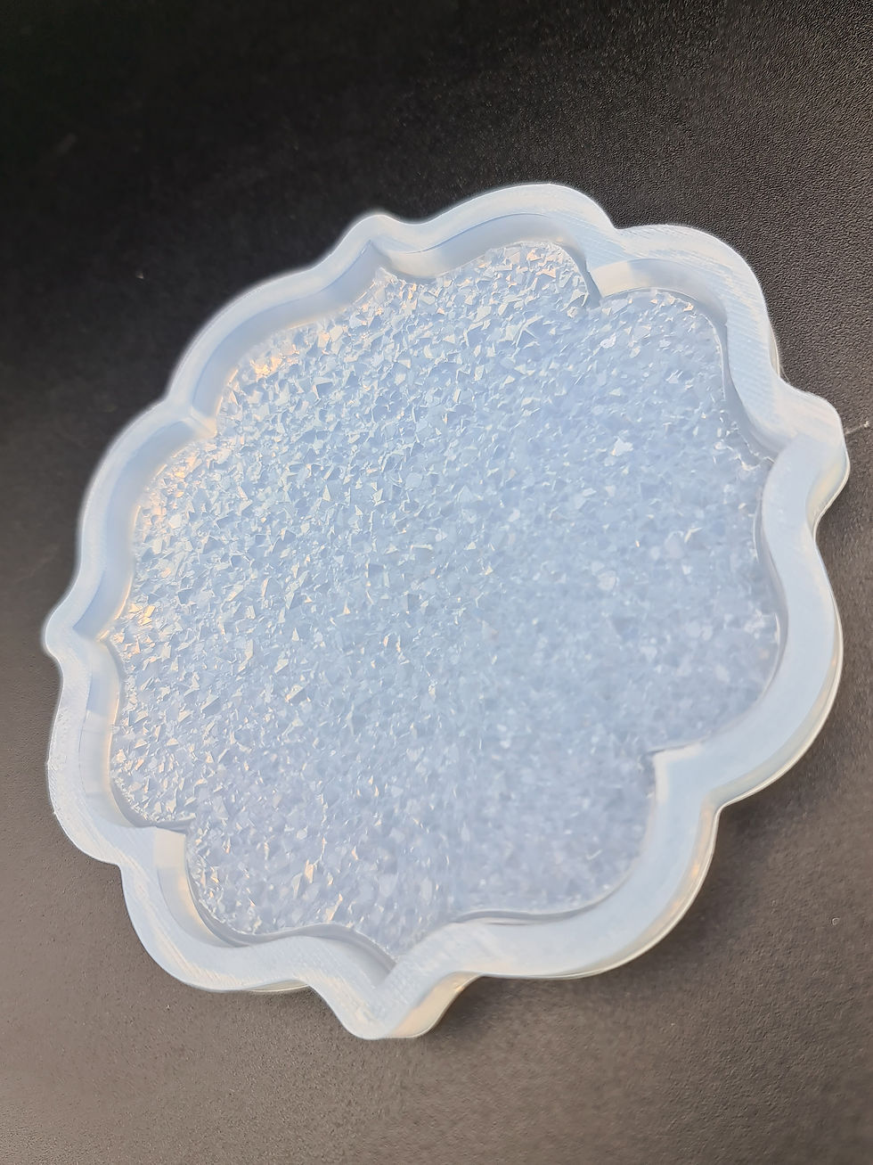 Miniaturbild: Set of 4 druzy Arabesque coaster molds