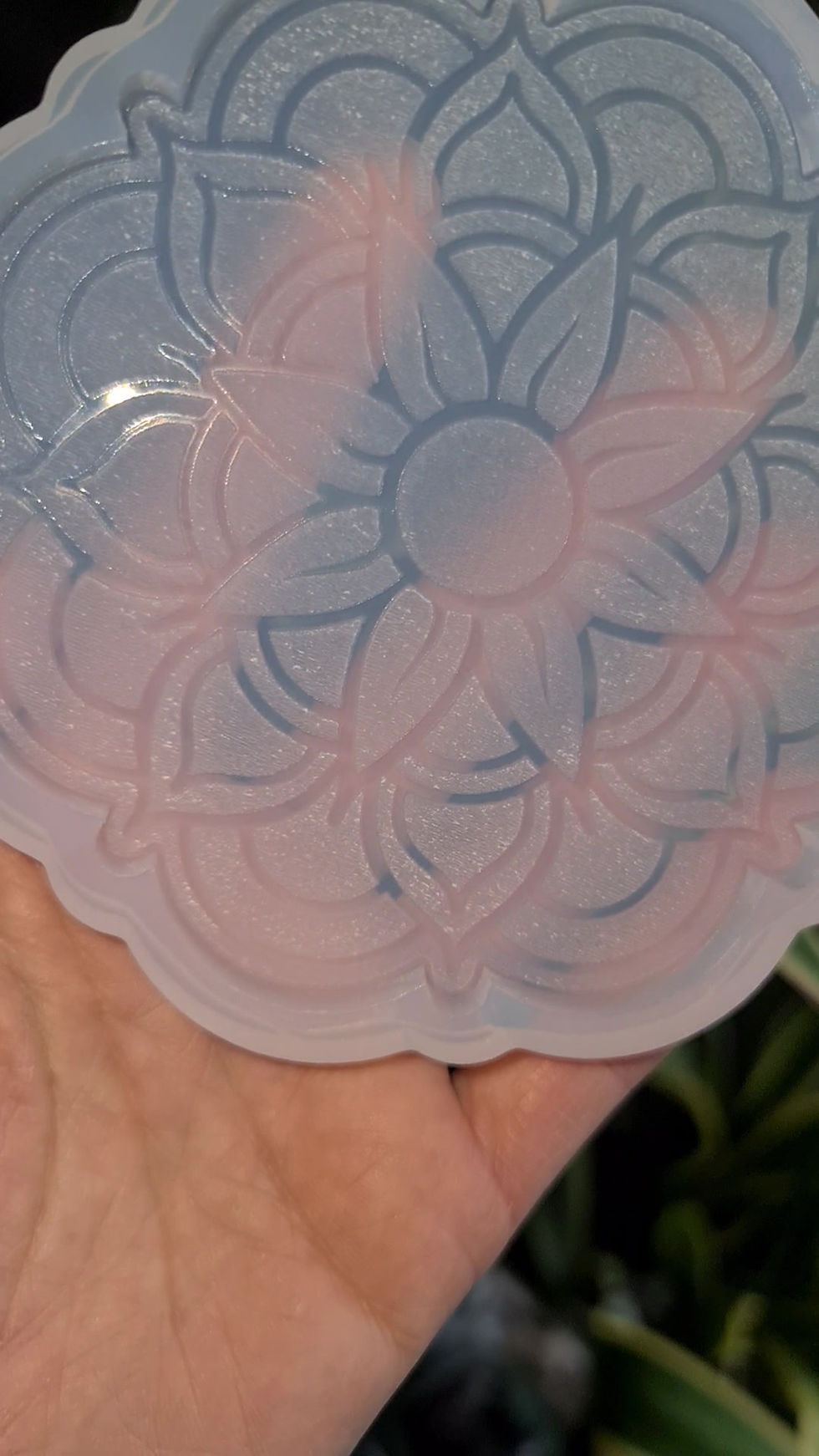 Miniature : Mandala tray and 4 coaster molds nr 1