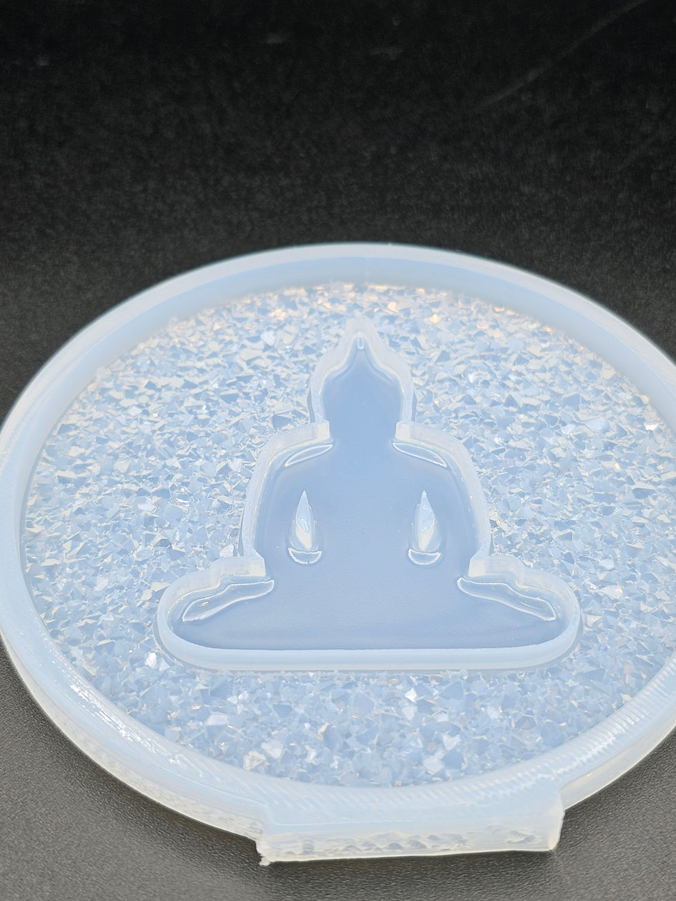 Miniatura: Druzy/shiny Buddha coaster mold