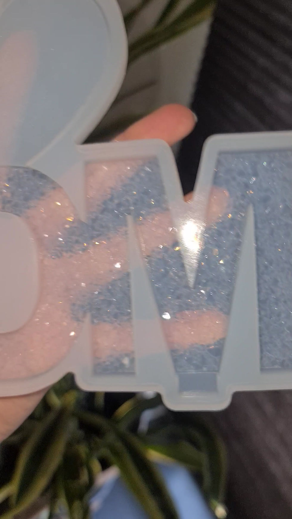 Thumbnail: Druzy DAD & MOM with NON druzy heart and base mo