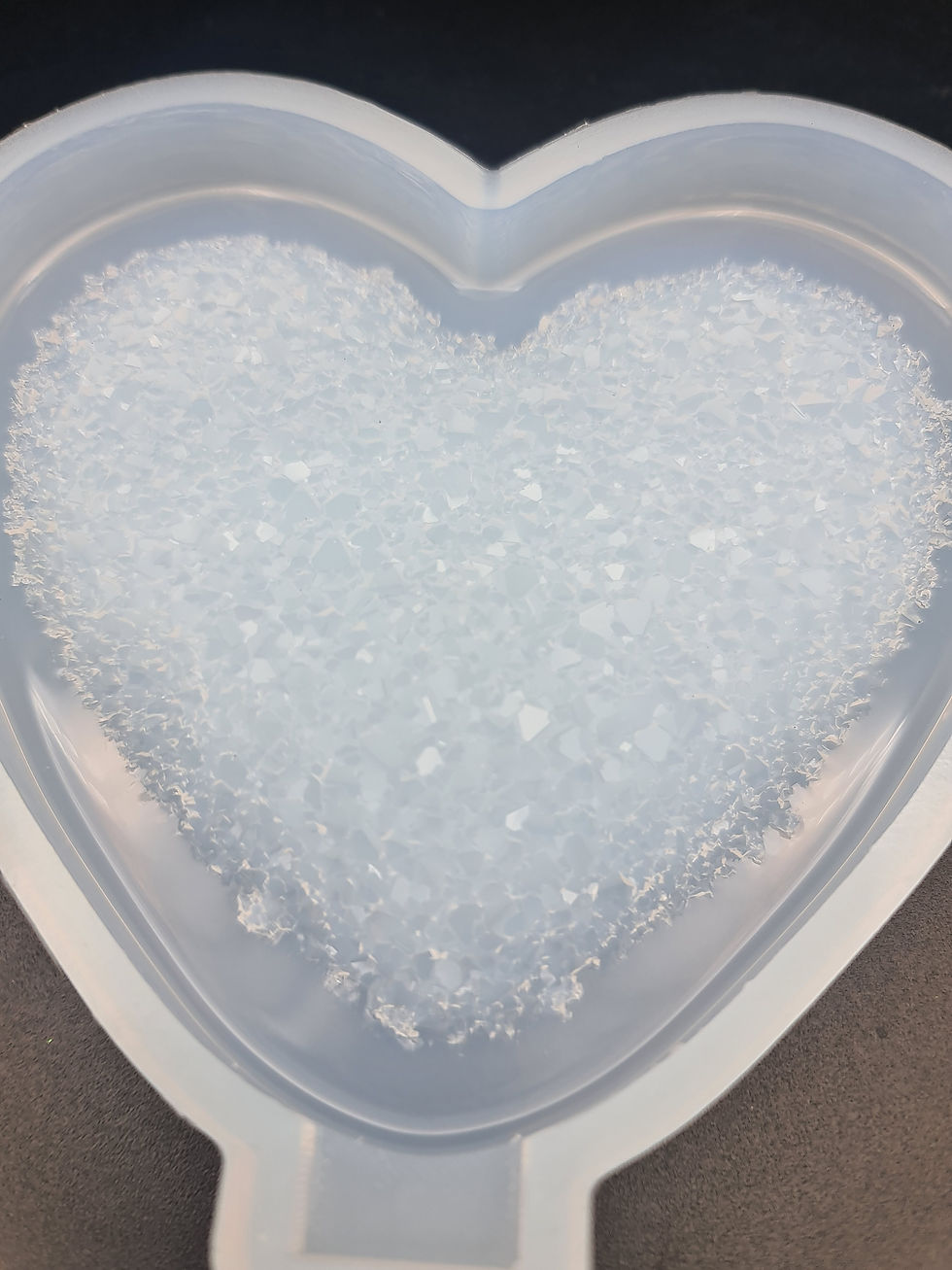 Thumbnail: Big Druzy 3D heart with stand mold