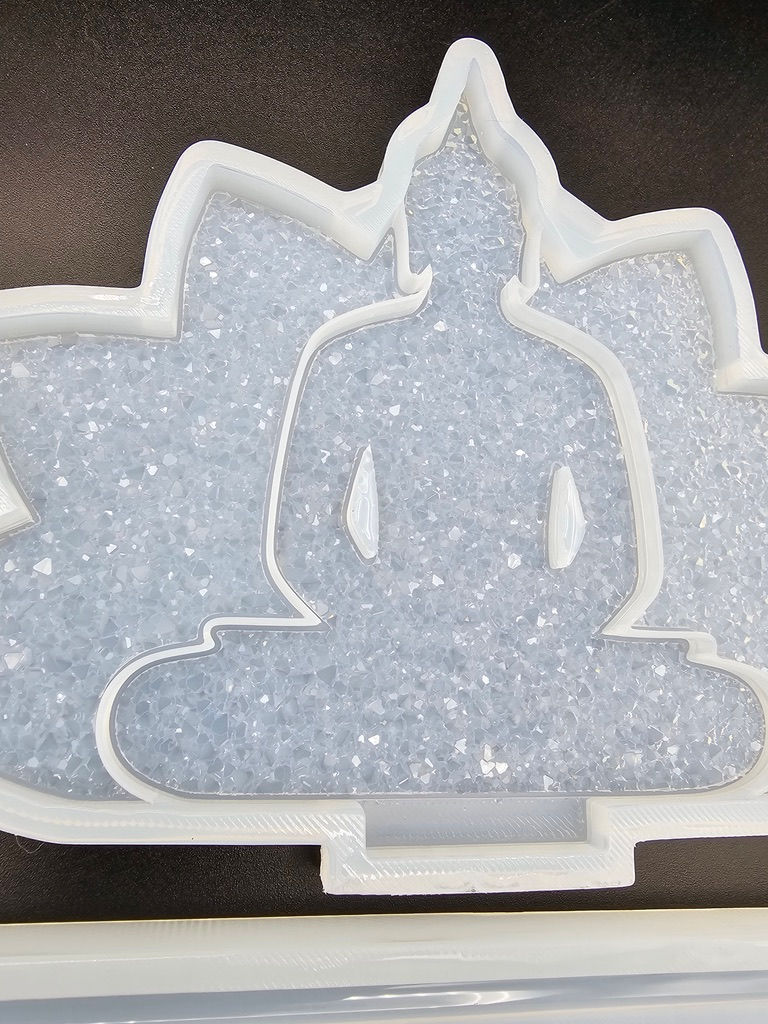 Miniatura: Druzy Buddha and Lotus with base mold