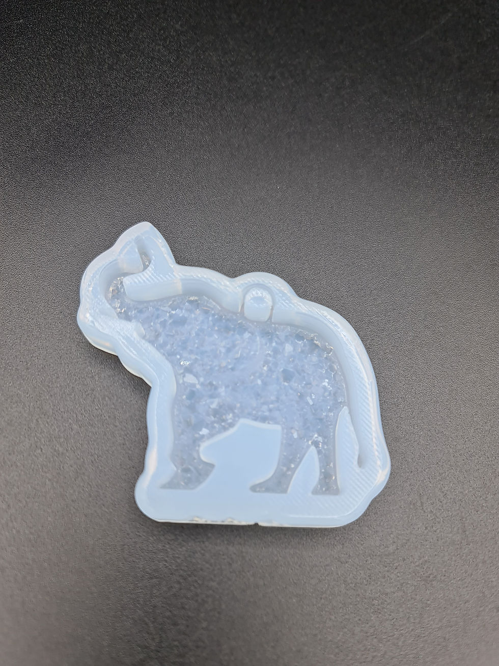 Thumbnail: Druzy little elephant with loop mold