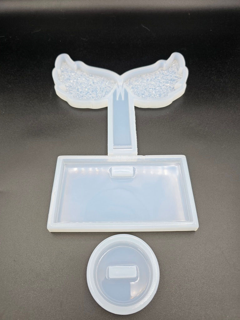 Miniatura: Druzy wings with a base mold