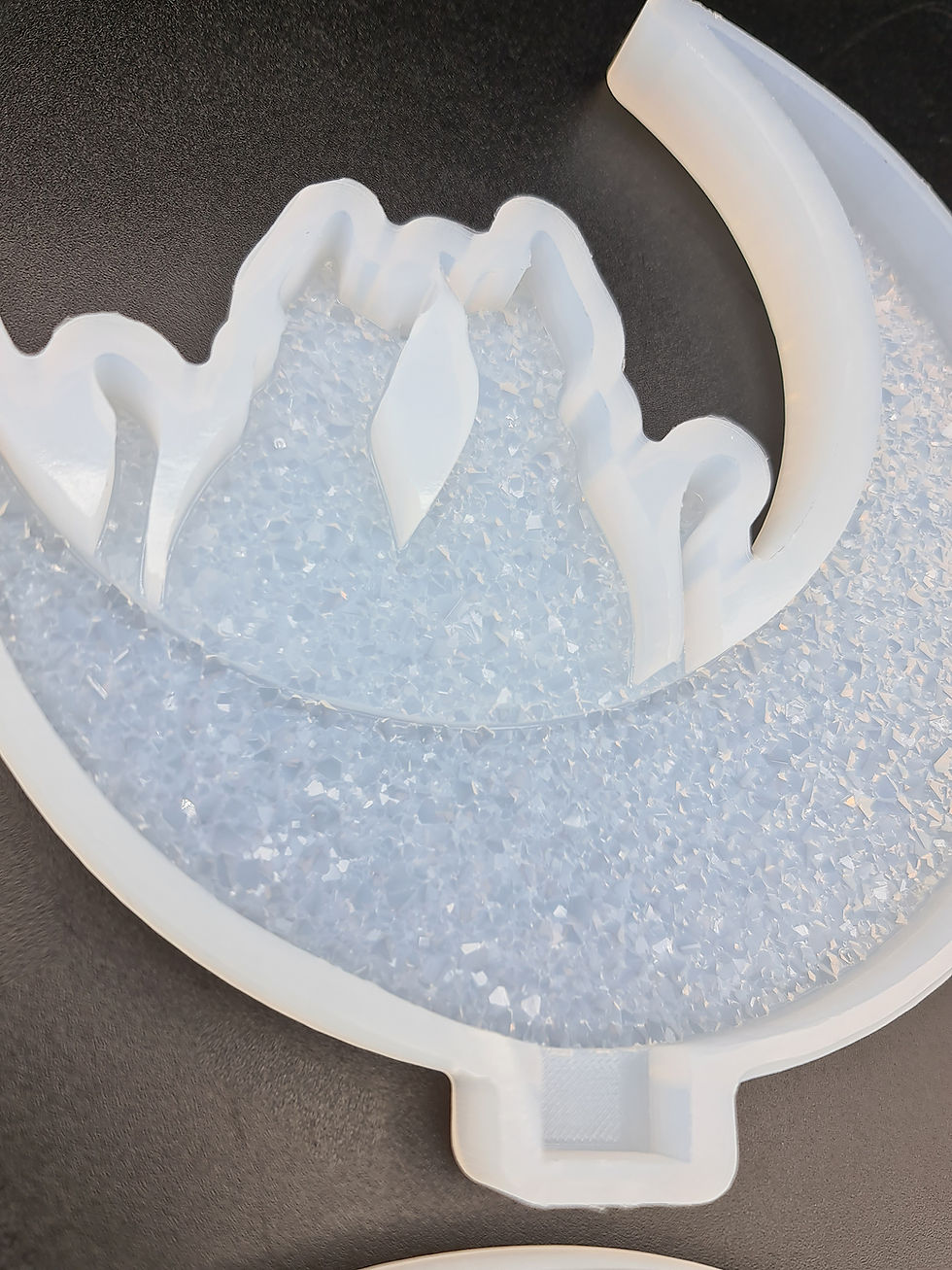 Thumbnail: Druzy 2 Cats on moon with base mold