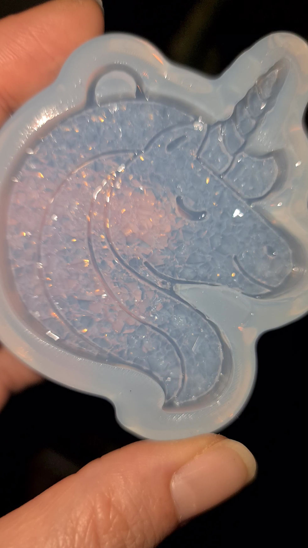 Miniature : Druzy Unicorn head mold