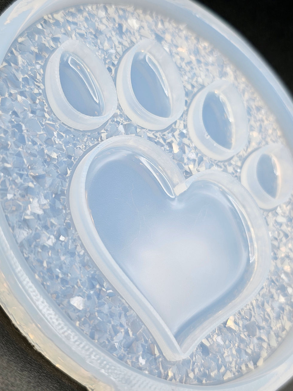Miniaturbild: Druzy/shiny paw coaster mold