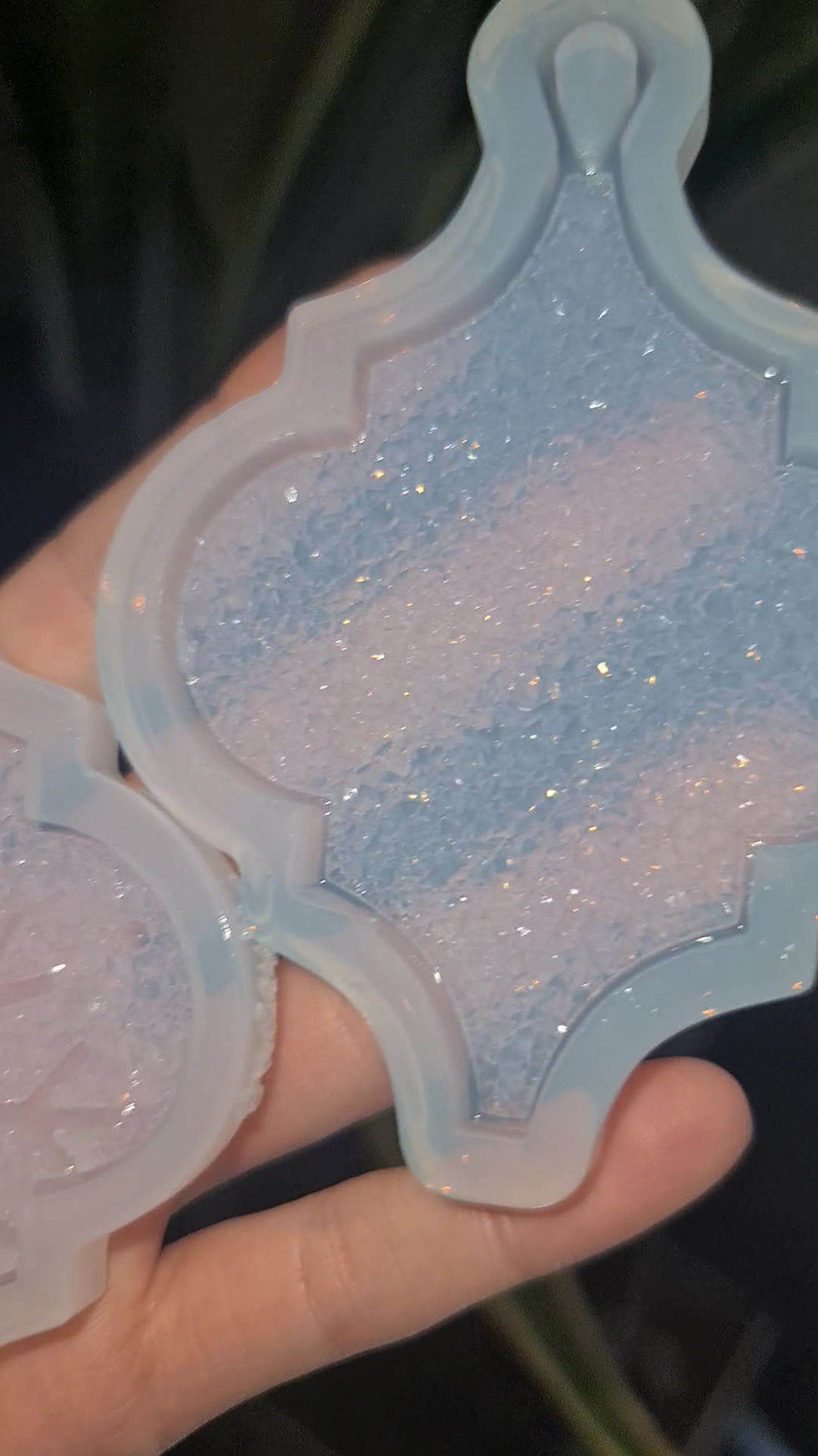 Thumbnail: 2 Druzy arabesque ornament molds
