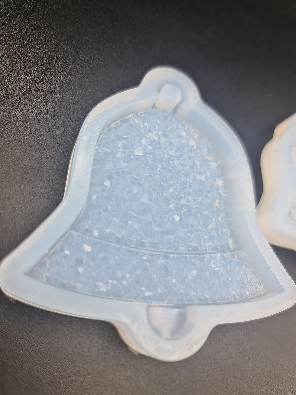 Miniatura: 2 Druzy bell molds