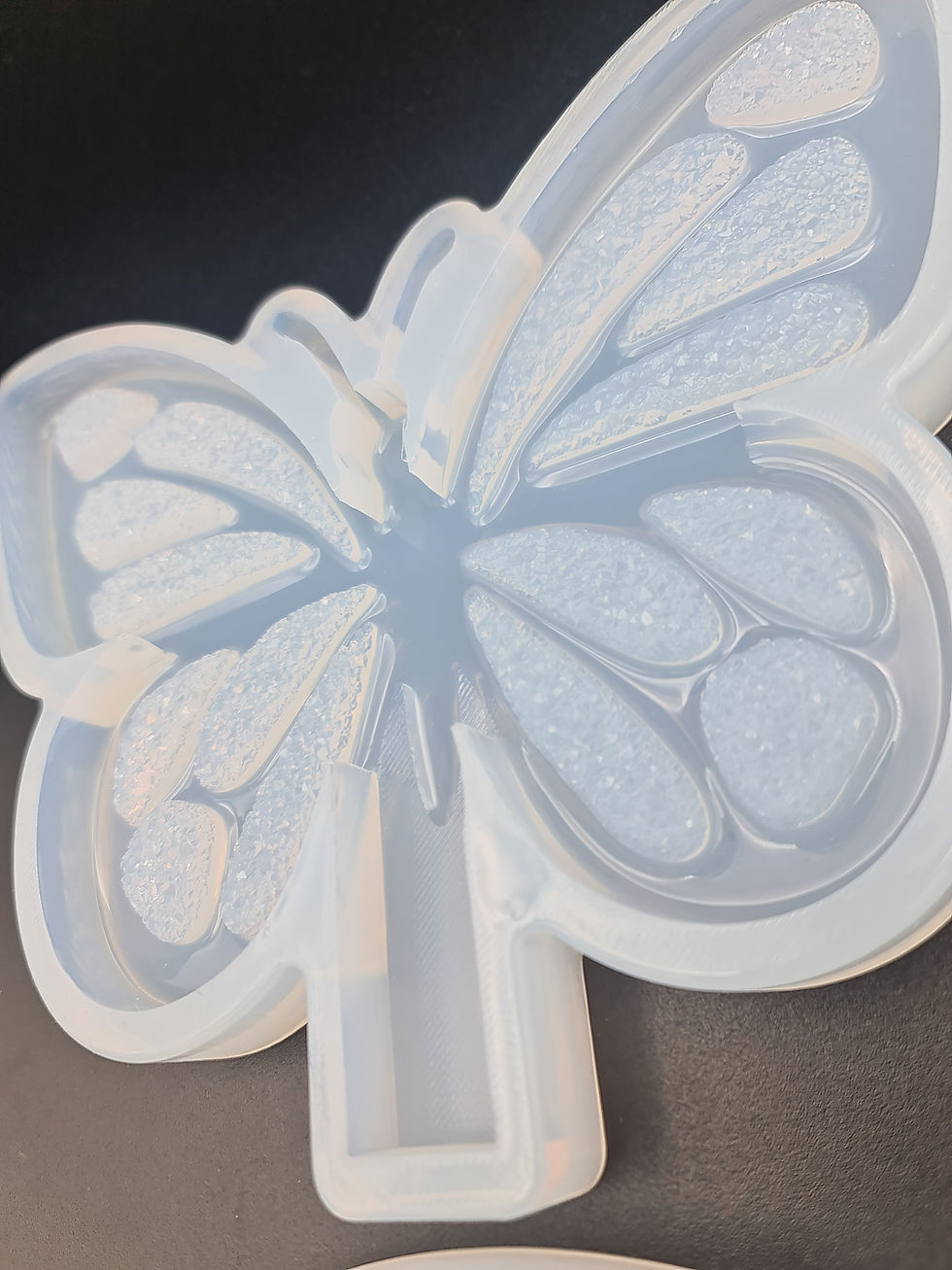 Miniaturbild: Druzy butterfly & stand mold