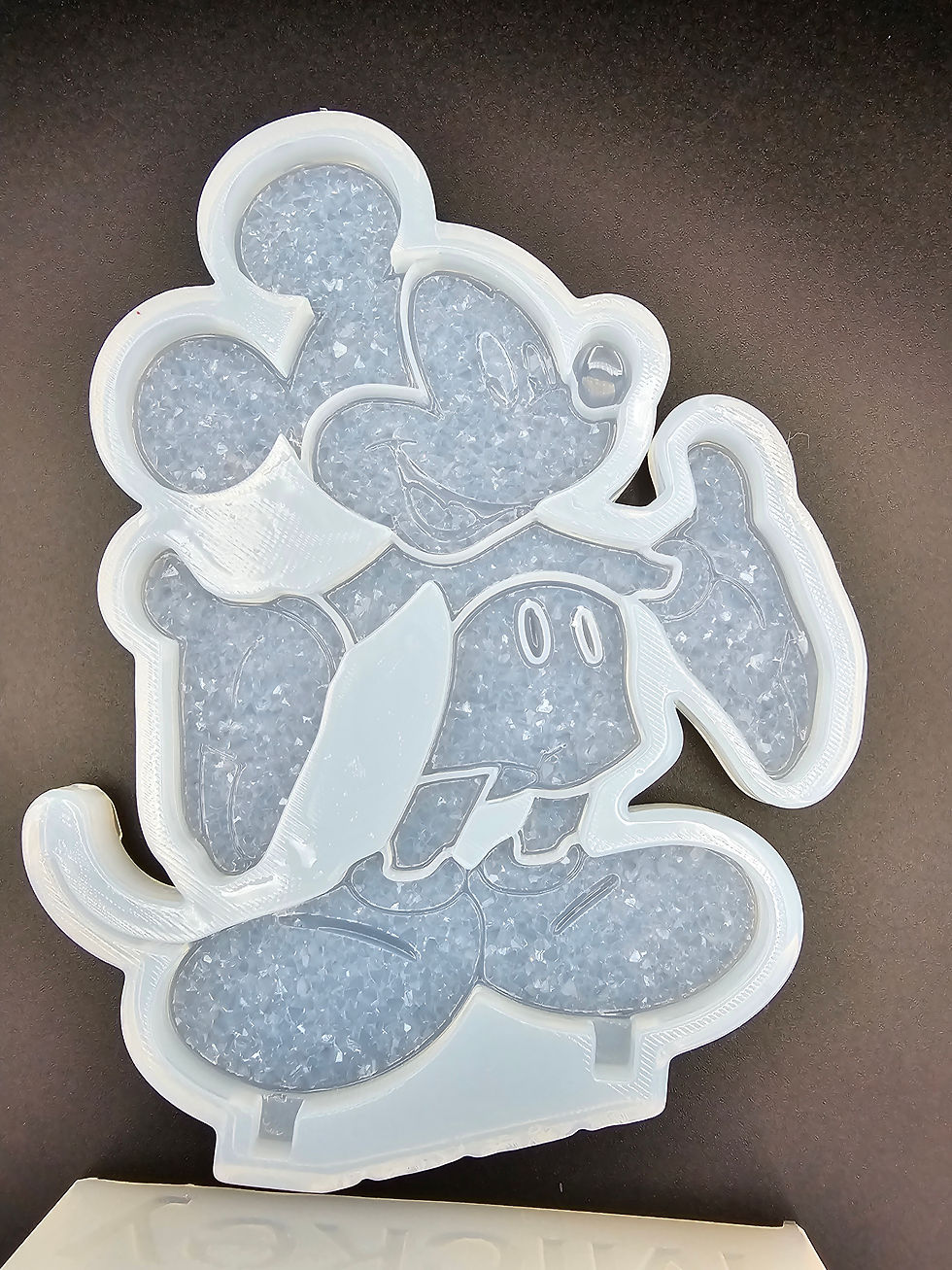 Miniature : Druzy standing Mickey with a base mold